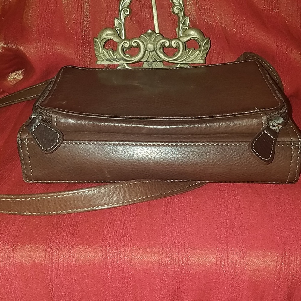 Fossil Brown Leather Crossbody - Picture 6 of 7